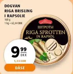 Scandinavian Park Dogvan Riga Brisling i rapsolie tilbud