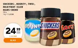 Scandinavian Park Snickers-, Bounty-, Twix-, MilkyWay- eller Mars-creme tilbud