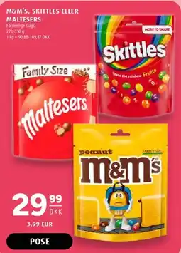 Scandinavian Park M&M'S, SKITTLES ELLER MALTESERS tilbud