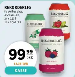 Scandinavian Park Rekorderlig tilbud