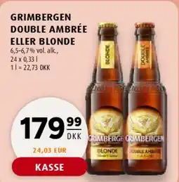 Scandinavian Park Grimbergen Double Ambrée eller Blonde tilbud