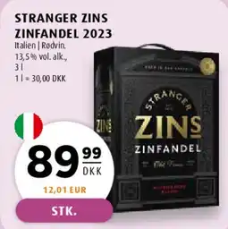 Scandinavian Park Stranger Zins Zinfandel 2023 tilbud