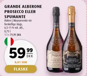 Scandinavian Park Grande Alberone Prosecco eller Spumante tilbud