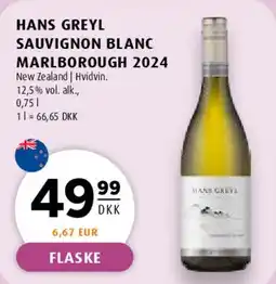 Scandinavian Park HANS GREYL SAUVIGNON BLANC MARLBOROUGH 2024 tilbud