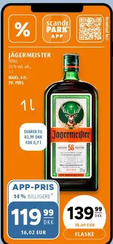 Scandinavian Park Jägermeister tilbud