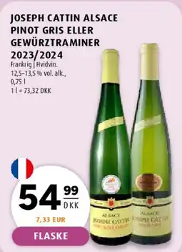 Scandinavian Park JOSEPH CATTIN ALSACE PINOT GRIS ELLER GEWÜRZTRAMINER 2023/2024 tilbud