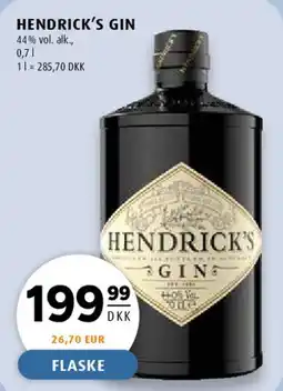 Scandinavian Park Hendrick's Gin tilbud