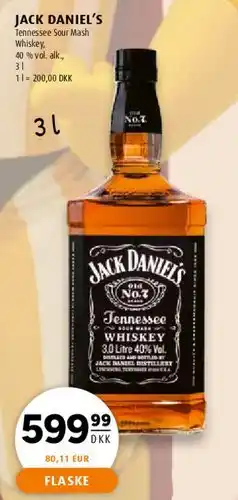Scandinavian Park Jack Daniel's Tennessee Sour Mash Whiskey tilbud