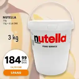 Scandinavian Park Nutella 3 kg tilbud
