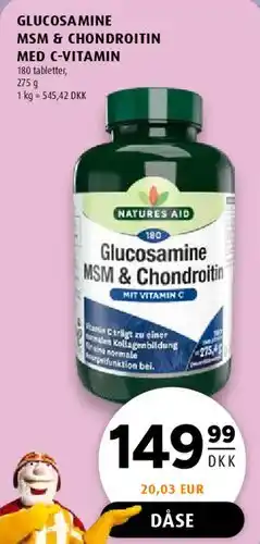 Scandinavian Park Glucosamine MSM & Chondroitin med C-vitamin tilbud