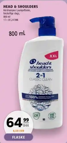 Scandinavian Park Head & Shoulders 2in1 Classic Clean tilbud