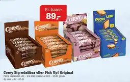 Poetzsch Padborg Corny Big müsli bar eller Pick Up! Original (kasse) tilbud