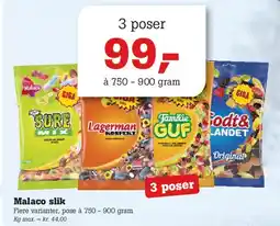 Poetzsch Padborg Malaco slik (3 poser) tilbud