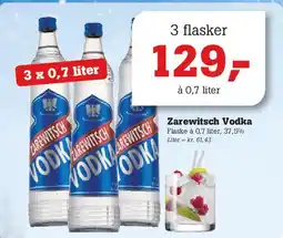 Poetzsch Padborg Zarewitsch Vodka (3 flasker) tilbud