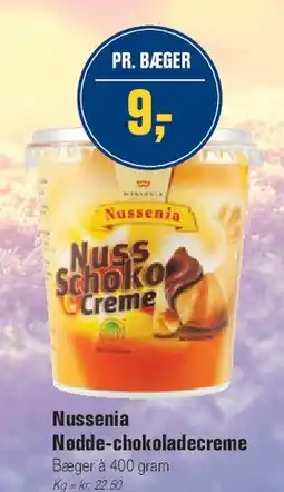 Otto Duborg Nussina nødde-chokoladecreme tilbud