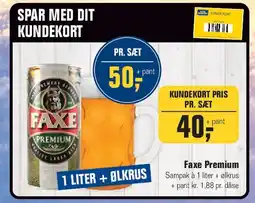 Otto Duborg Faxe Premium - 1 liter + ølkrus (sæt) tilbud