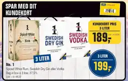 Otto Duborg No.1 - Bag in box 3 liter (Spiced White Rum / Swedish Dry Gin / Vodka) tilbud