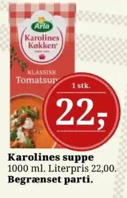 Dagli'Brugsen Arla Karolines suppe tilbud
