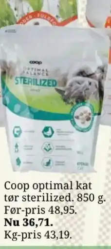 Dagli'Brugsen Coop optimal kat tør sterilized tilbud