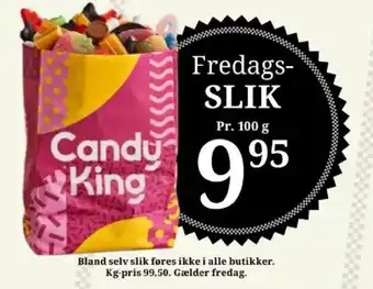Dagli'Brugsen Fredags- slik tilbud