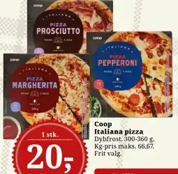 Dagli'Brugsen Coop Italiana pizza tilbud