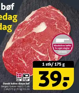 Løvbjerg Dansk kalve ribeye bøf tilbud