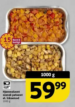 Løvbjerg Hjemmelavet svensk pølseret el. biksemad tilbud