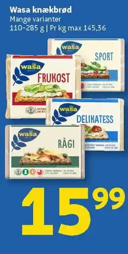 Løvbjerg Wasa knækbrød tilbud