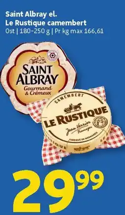 Løvbjerg Saint Albray el. Le Rustique camembert tilbud
