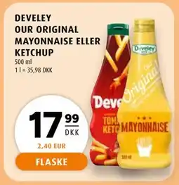 Scandinavian Park DEVELEY OUR ORIGINAL MAYONNAISE ELLER KETCHUP tilbud