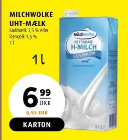 Scandinavian Park MILCHWOLKE UHT-MÆLK tilbud