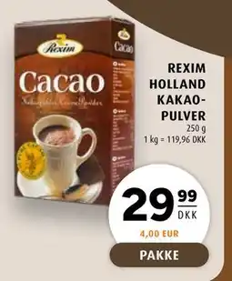 Scandinavian Park REXIM HOLLAND KAKAOPULVER tilbud