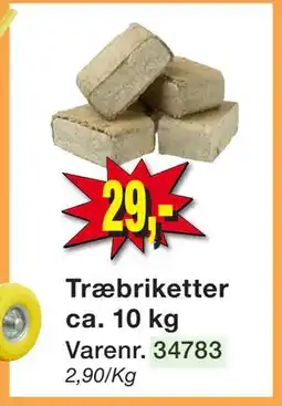 Harald Nyborg Træbriketter ca. 10 kg tilbud