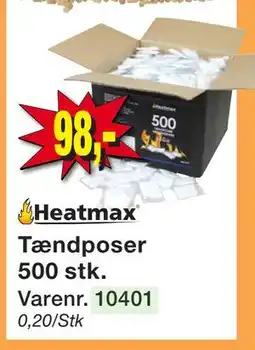 Harald Nyborg Tændposer 500 stk tilbud