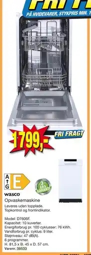 Harald Nyborg Opvaskemaskine tilbud