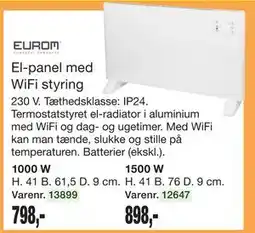 Harald Nyborg El-panel med WiFi styring tilbud