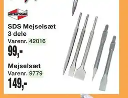 Harald Nyborg SDS Mejselsæt 3 dele tilbud