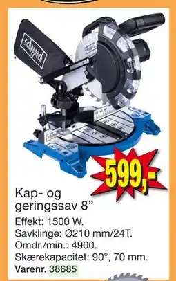 Harald Nyborg Kap- og geringssav 8” tilbud