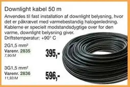 Harald Nyborg Downlight kabel 50 m tilbud