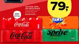 SuperBrugsen Coca-Cola, Fanta eller Sprite 24-pak tilbud