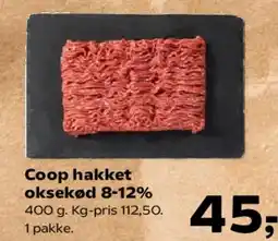 SuperBrugsen Coop hakket oksekød 8-12% tilbud