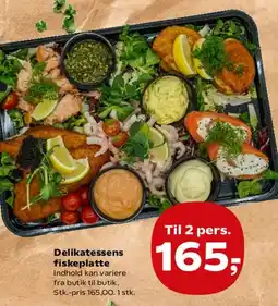 SuperBrugsen Delikatessens fiskeplatte tilbud