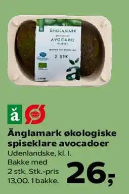 SuperBrugsen Änglamark økologiske spiseklare avocadoer tilbud