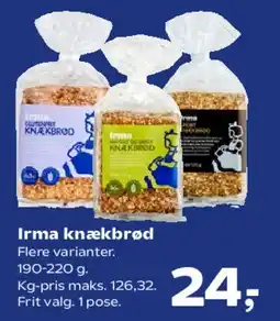 SuperBrugsen Irma knækbrød tilbud