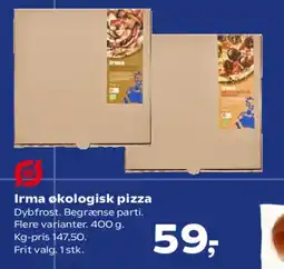 SuperBrugsen Irma økologisk pizza tilbud