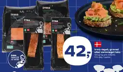 SuperBrugsen Irma røget, gravad eller varmrøget laks tilbud