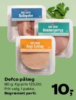 SuperBrugsen Defco pålæg tilbud