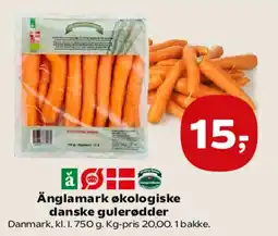 SuperBrugsen Änglamark økologiske danske gulerødder tilbud