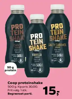 SuperBrugsen Coop proteinshake tilbud
