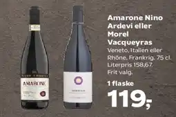 SuperBrugsen Amarone Nino Ardevi eller Vacqueyras tilbud
